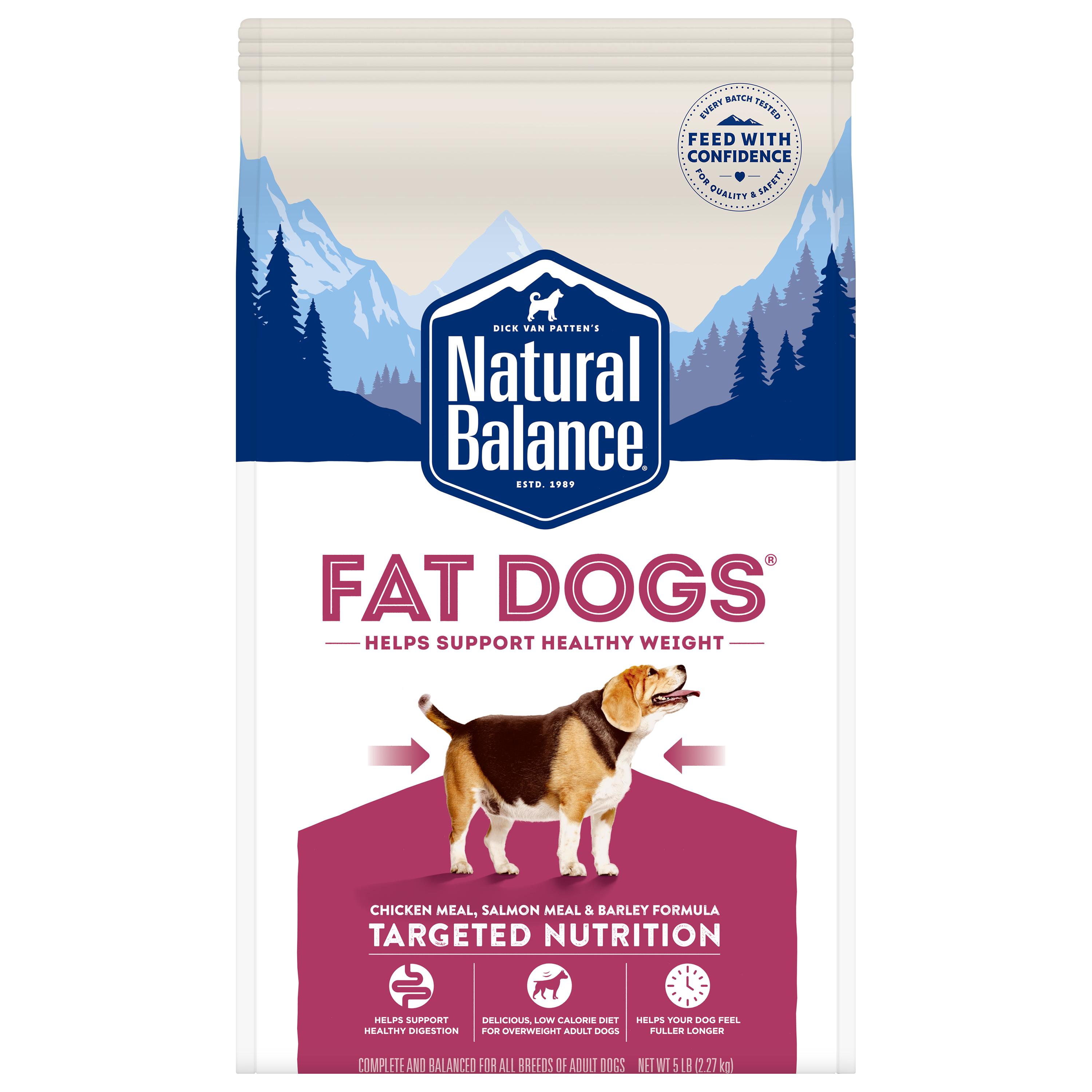 Natural Balance Targeted Nutrition Fat Dogs Chicken, Salmon & Barley Dry Dog Food