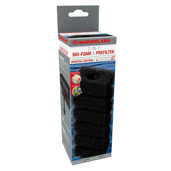 Marineland 2-in-1 Bio-Foam Prefilter for Penguin Pro 375 & Emperor Pro 450 Aquariums