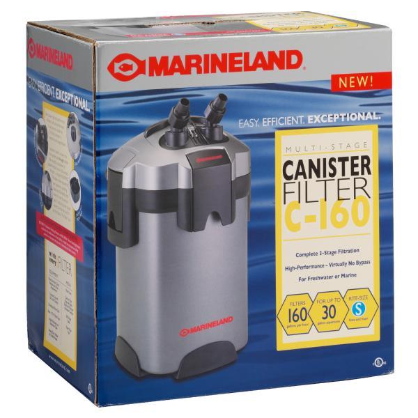 Marineland Canister Filter C-160 Aquarium Canister Filter, 30-gal
