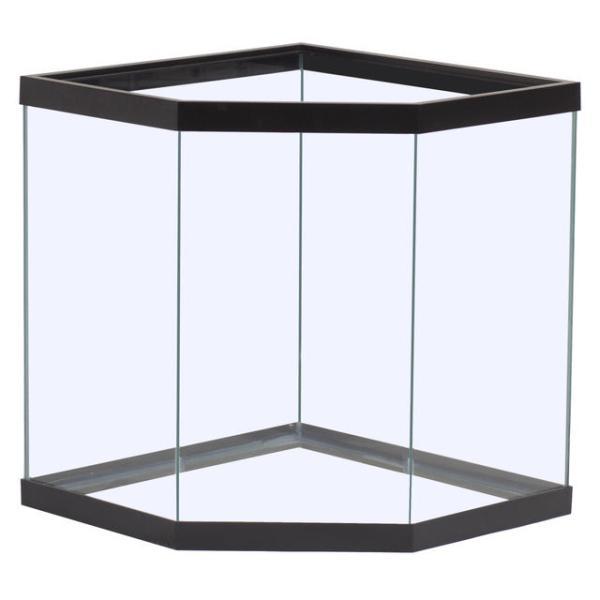 Marineland Pentagon Aquarium, Black, 22 x 22 x 24-in