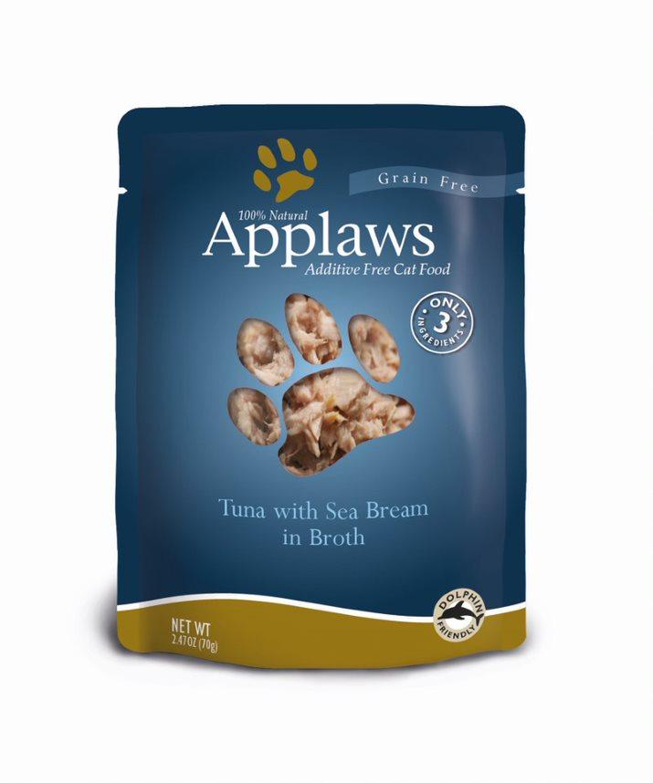 Applaws Tuna with Sea Bream in Broth Wet Cat Food Pouch