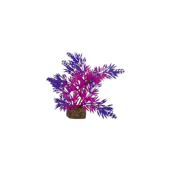 GloFish Aquarium Plant, Purple/Pink, Small