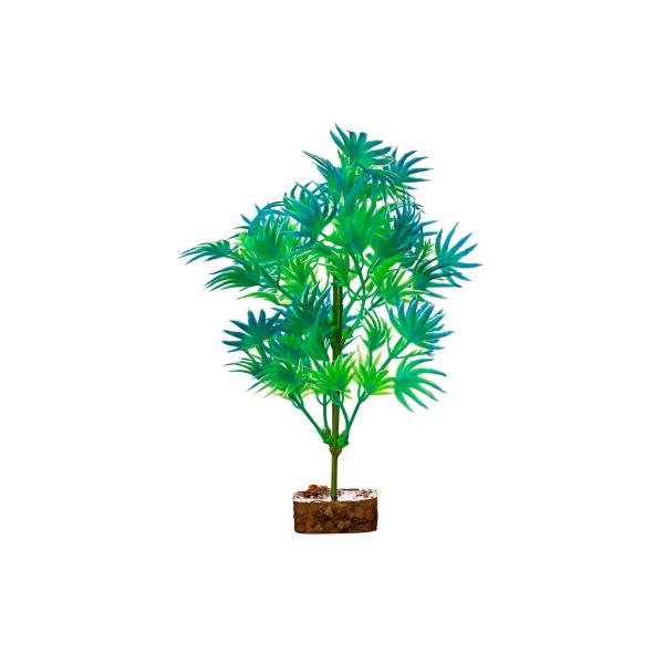 GloFish Aquarium Plant, Green/Blue, Medium
