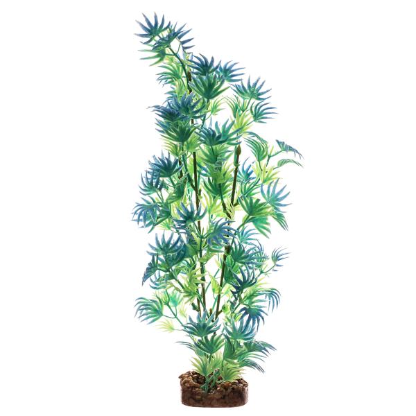 GloFish Aquarium Plant, Green/Blue, Large