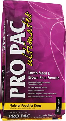 Pro Pac Ultimates Lamb Meal & Brown Rice Dry Dog Food, 5-lb