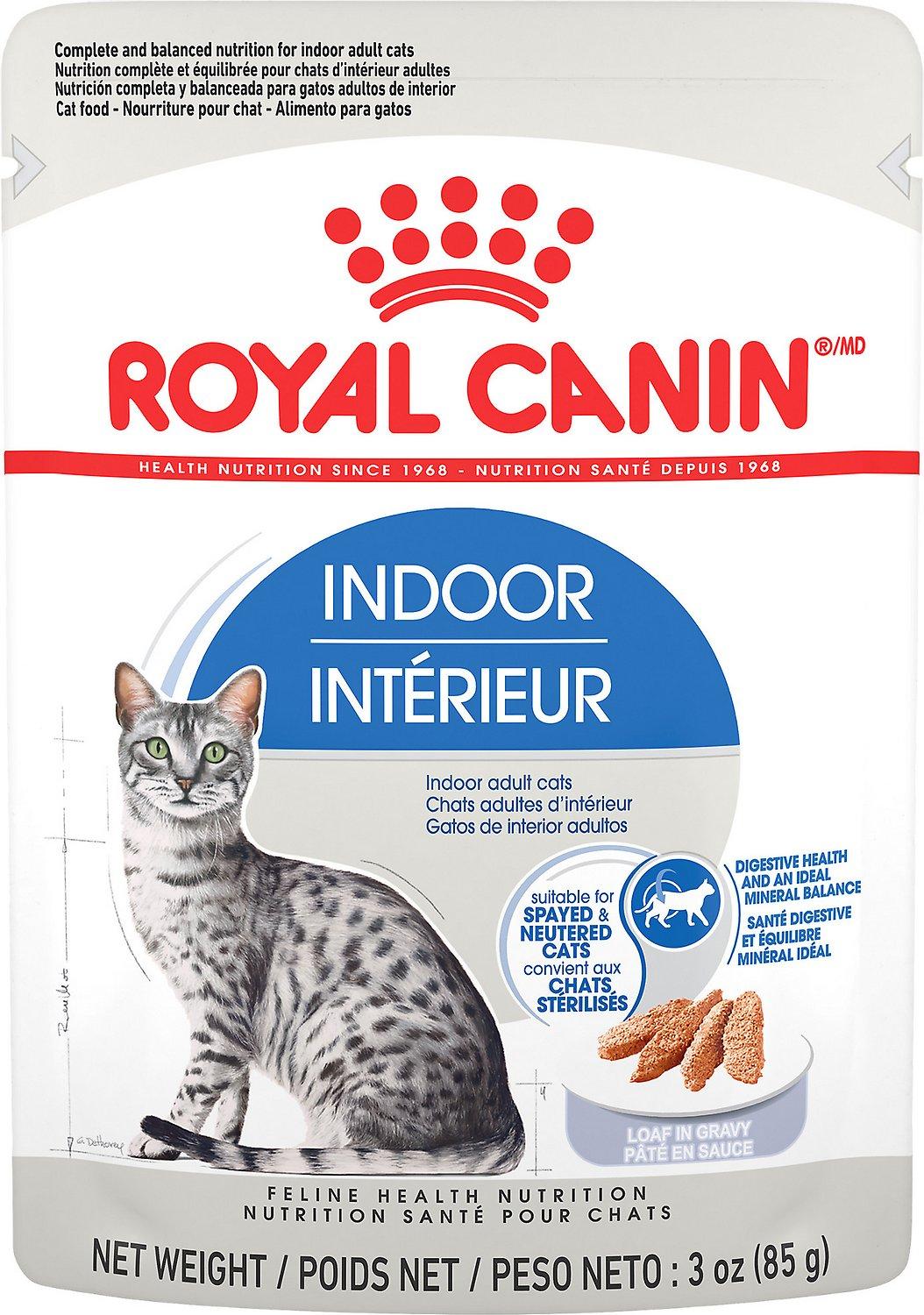 Royal Canin Feline Health Nutrition Indoor Adult Loaf In Gravy Wet Cat Food (**)