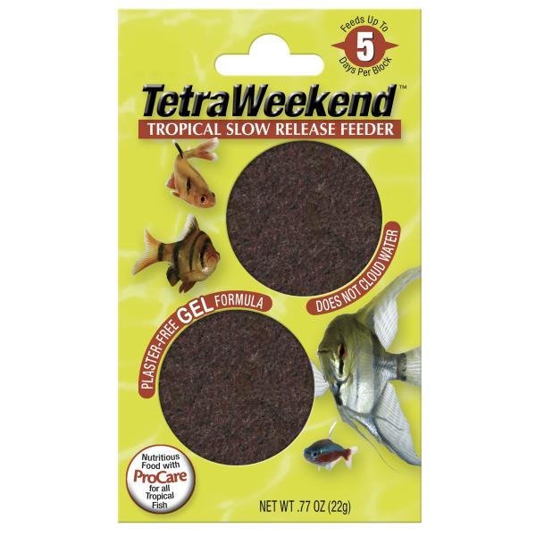 Tetra Weekend Tropical Slow Release Fish Feeder Food, 2-pk