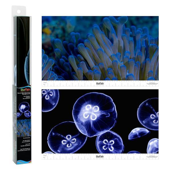 GloFish Background Jellyfish & Anemone for Aquariums