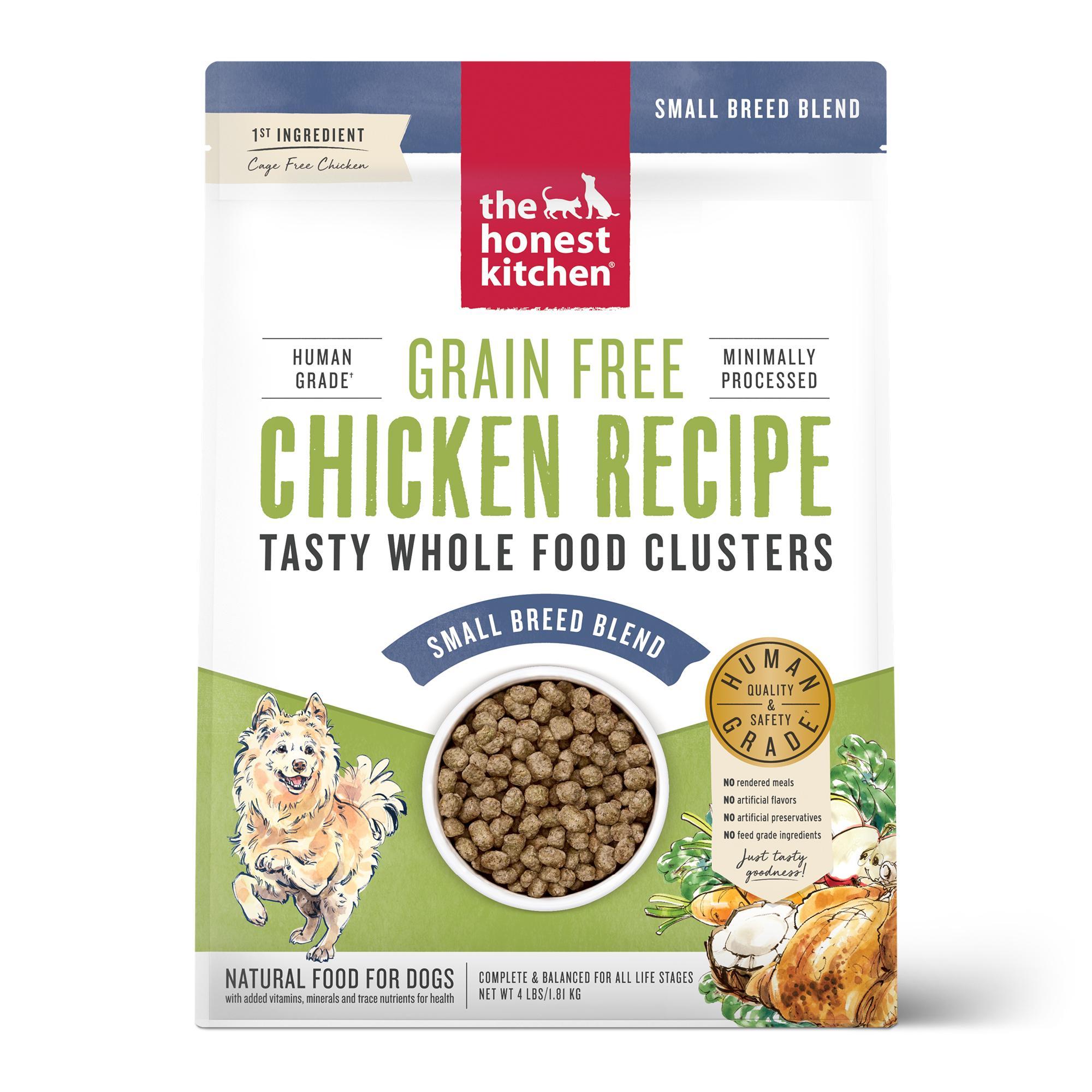 The Honest Kitchen Whole Food Clusters Chicken Small Breed Grain-Free Dry Dog Food, 4-lb