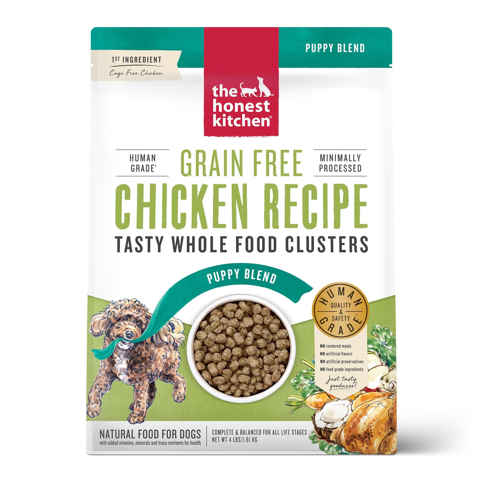The Honest Kitchen Whole Food Clusters Chicken Puppy Grain-Free Dry Dog Food, 4-lb