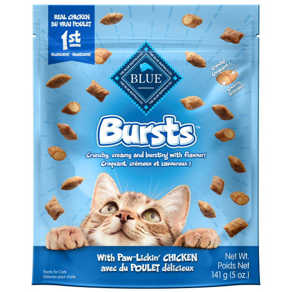 Blue Buffalo Bursts with Paw-Lickin' Cat Treats, 5-oz
