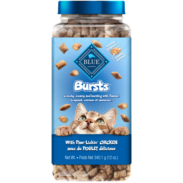 Blue Buffalo Bursts with Paw-Lickin' Cat Treats, 12-oz