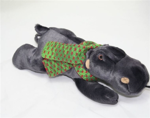 Fluff & Tuff Gayla Holiday Hippo Dog Toy