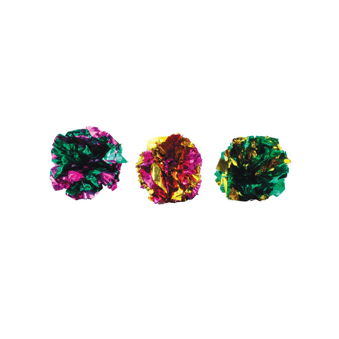 Turbo Krinkle Ball Cat Toy, Assorted Colors, 51-count (**)