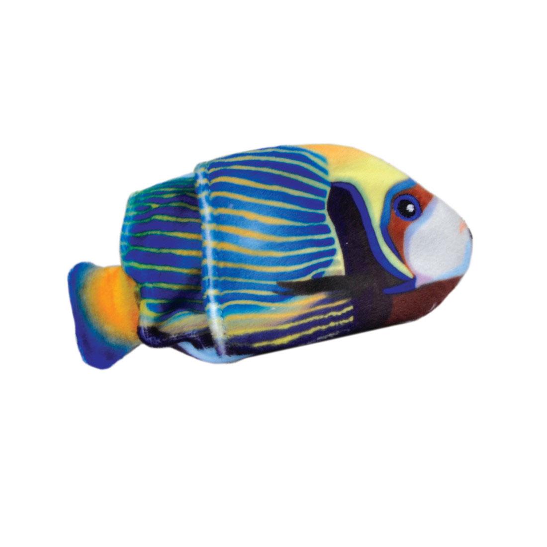 Turbo Life-like Fish Cat Toy, Blue, 5-in