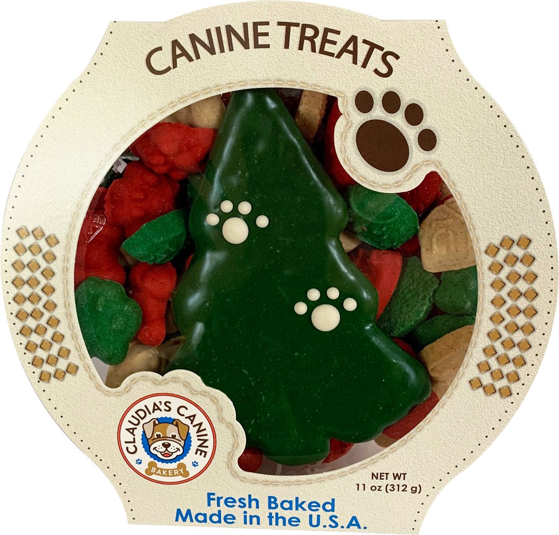 Claudia's Canine Bakery Christmas Tree Dog Treats