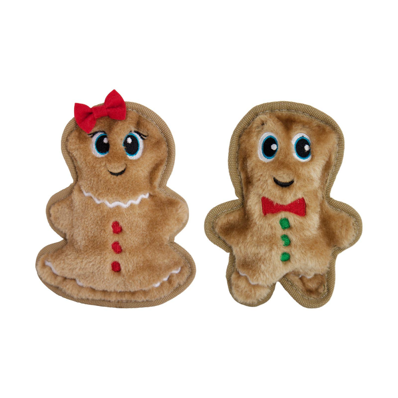 Outward Hound Invincibles Gingerbread People Dog Toy