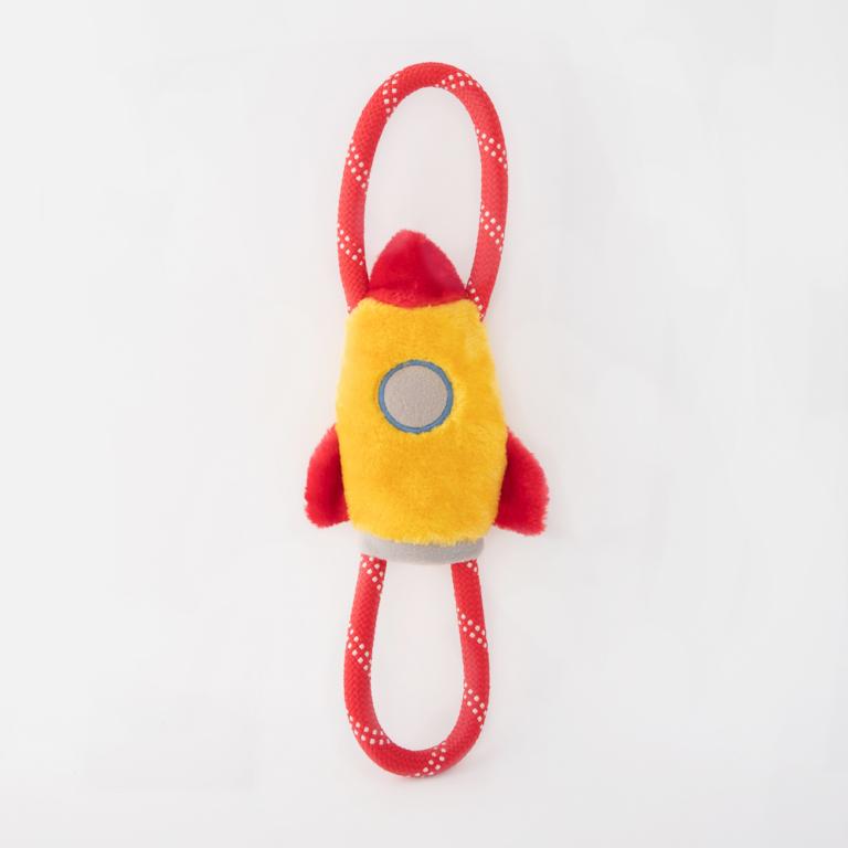 ZippyPaws RopeTugz Spaceship Dog Toy