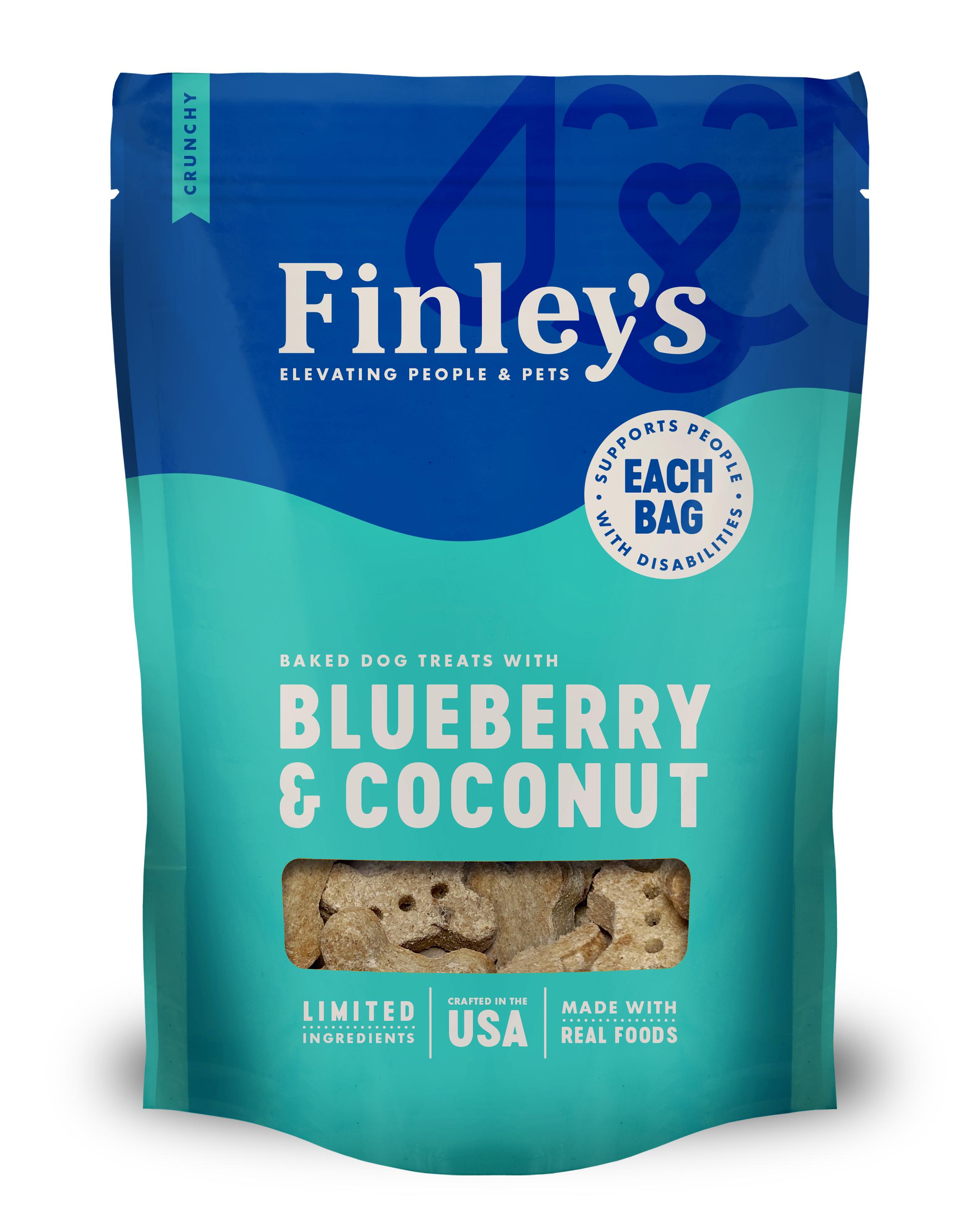 Finley's Blueberry & Coconut Crunchy Biscuit Wheat-Free Dog Treats, 12-oz