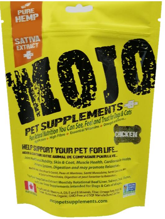 Mojo Pet Supplements H Sativa Extract Nutraceutical Chicken Dog Supplement, 6.77-oz
