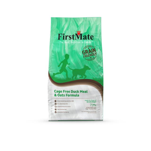 FirstMate Cage Free Duck Meal & Oats Grain Friendly Dry Dog Food