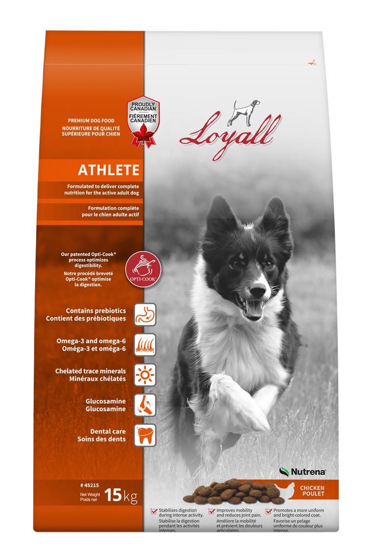 Nutrena Loyall Chicken Poulet Athlete Dry Dog Food, 33-lb