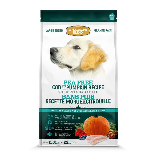 Wholesome Blend Pea Free Cod & Pumpkin Large Breed ALS Dry Dog Food