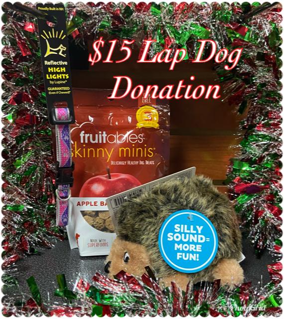 Simply Diego's Lap Dog Rescue Holiday Donation Bundle, $15