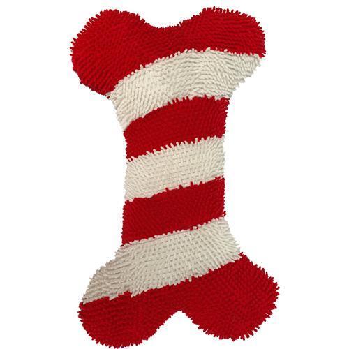 Petlou Christmas Twisted Bone Dog Toy, 16-in