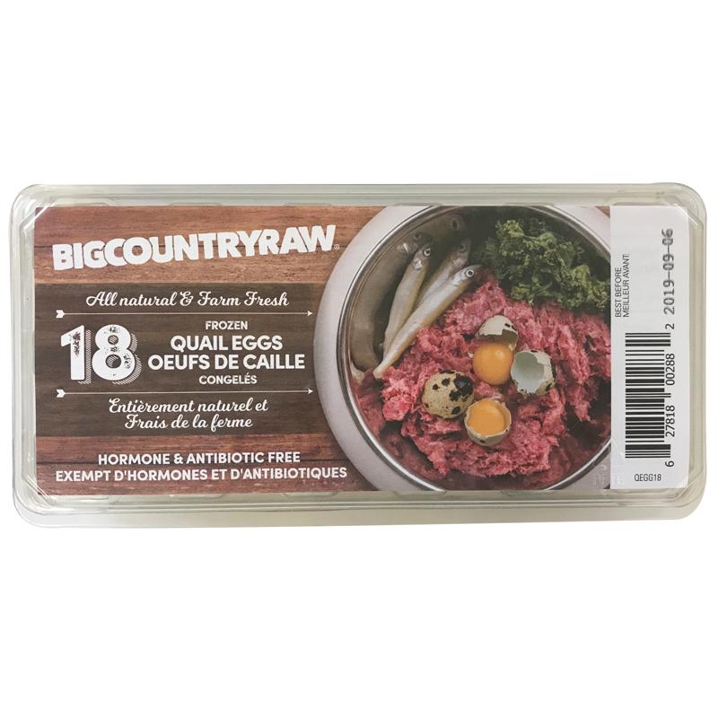 Big Country Raw Frozen Quail Eggs Frozen Dog & Cat Treats