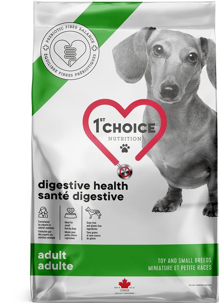 1st Choice Nutrition Digestive Health Chicken Toy & Small Breed Dry Dog Food