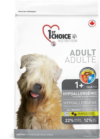 1st Choice Nutrition Hypoallergenic Potatoe & Duck Grain-Free Dry Dog Food, 26.4-lb