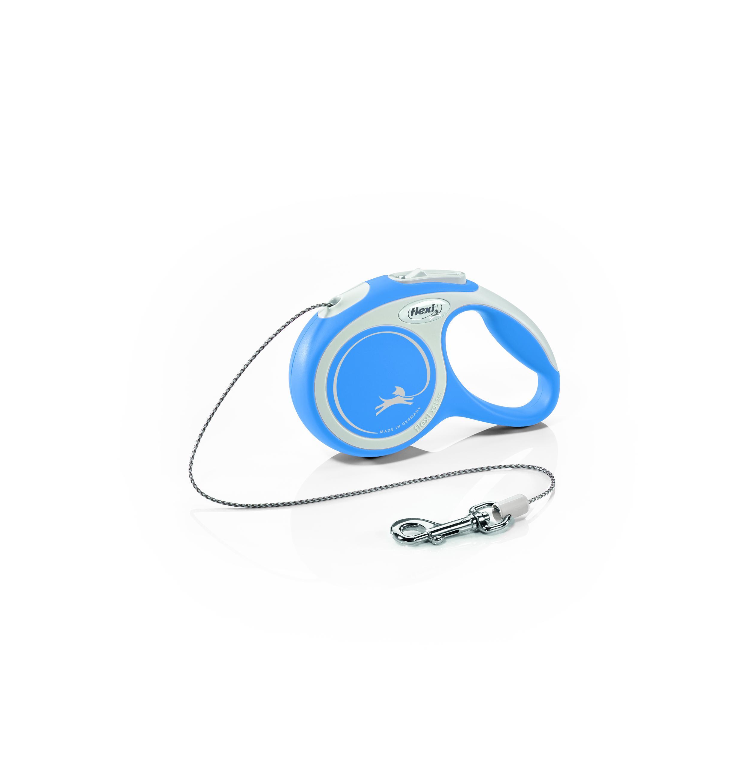Flexi New Comfort Cord Dog Leash, Blue