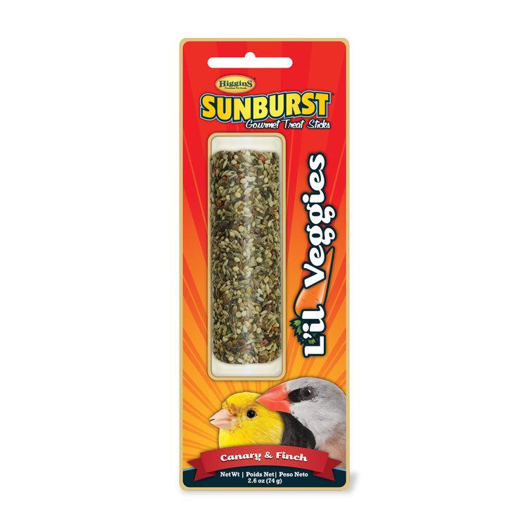 Higgins Sunburst L'il Veggies Sticks Canary & Finch Bird Treats