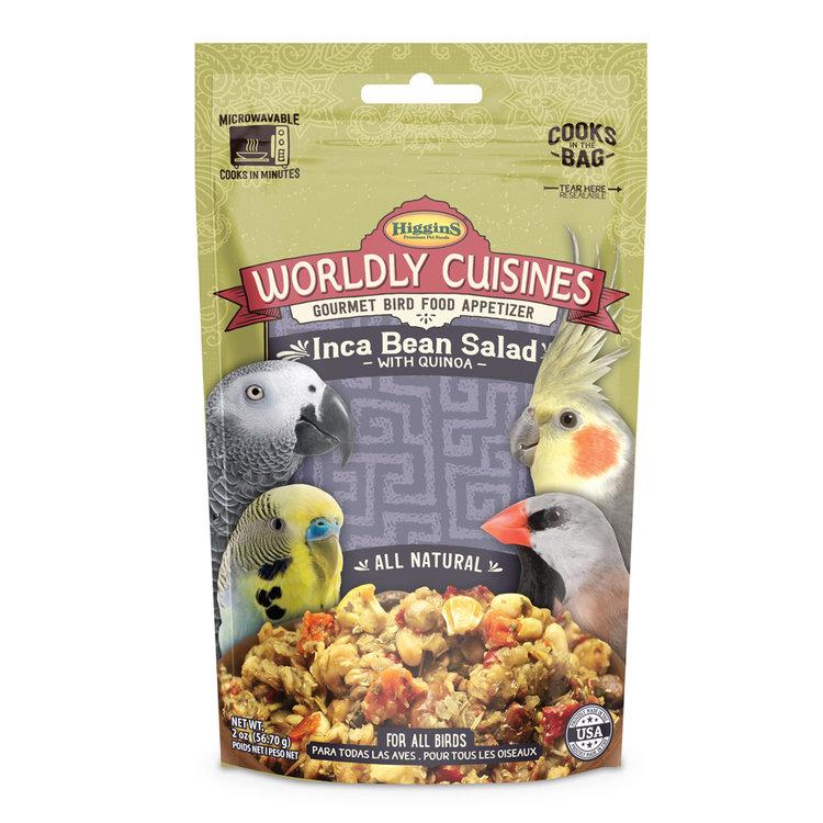 Higgins Worldly Cuisines Inca Bean Salad Bird Food, 2-oz