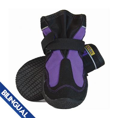 Muttluks Snow Mushers Dog Boots, Purple, Size 2, 2-pk