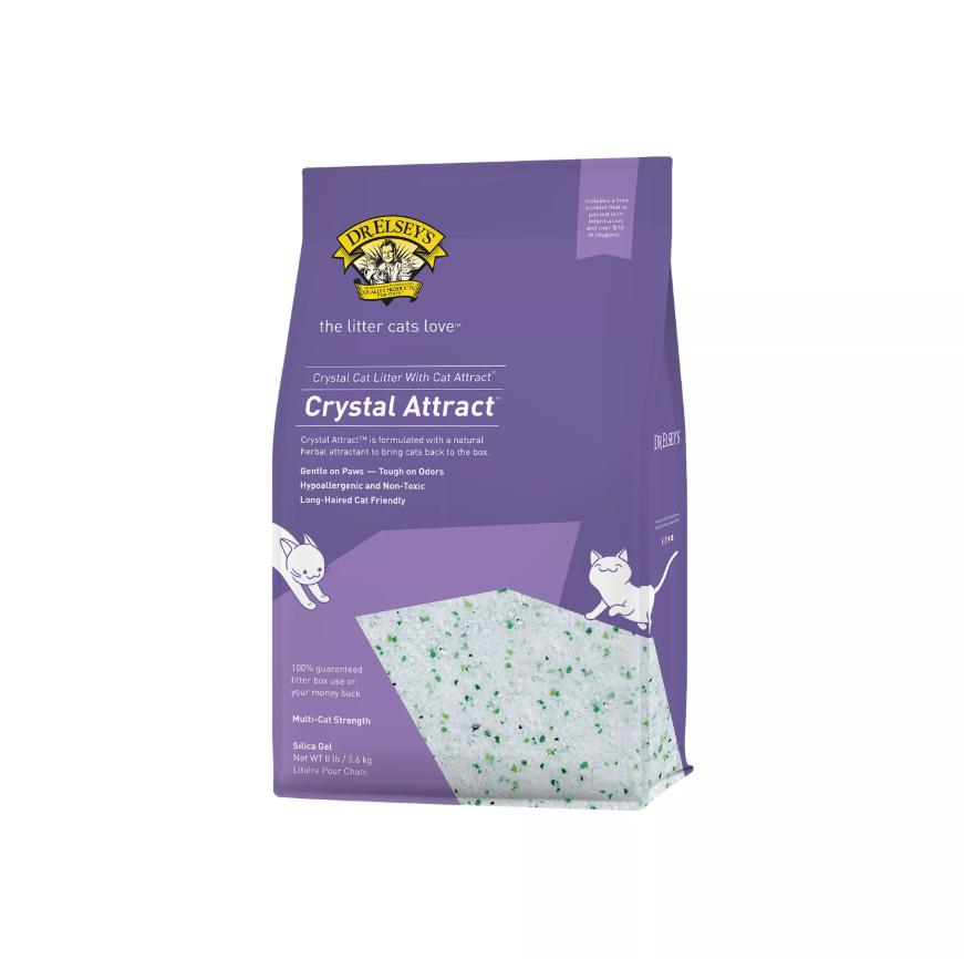 Dr. Elsey's Crystal Attract Silica Cat Litter, 8-lb (Size: 8-lb)