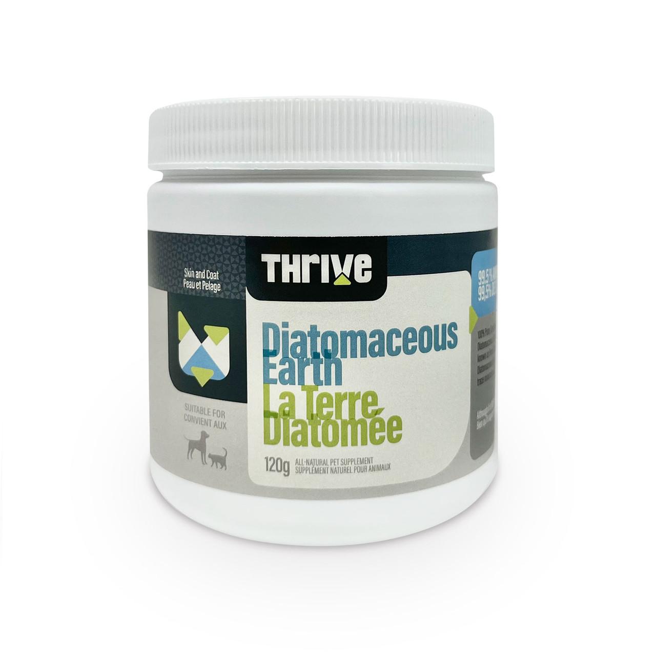 Thrive Diatomaceous Earth Dog & Cat Supplement, 120-gram