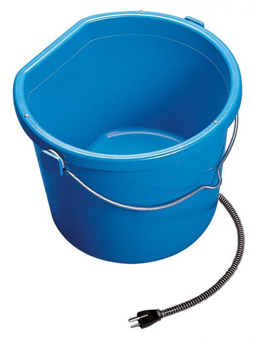 Allied Precision Industries Flat-Back Heated Livestock Bucket, Blue, 5-gal