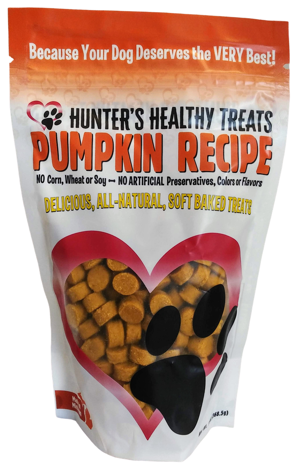 Hunter's Healthy Treats Pumpkin Training Dog Treats, 13-oz
