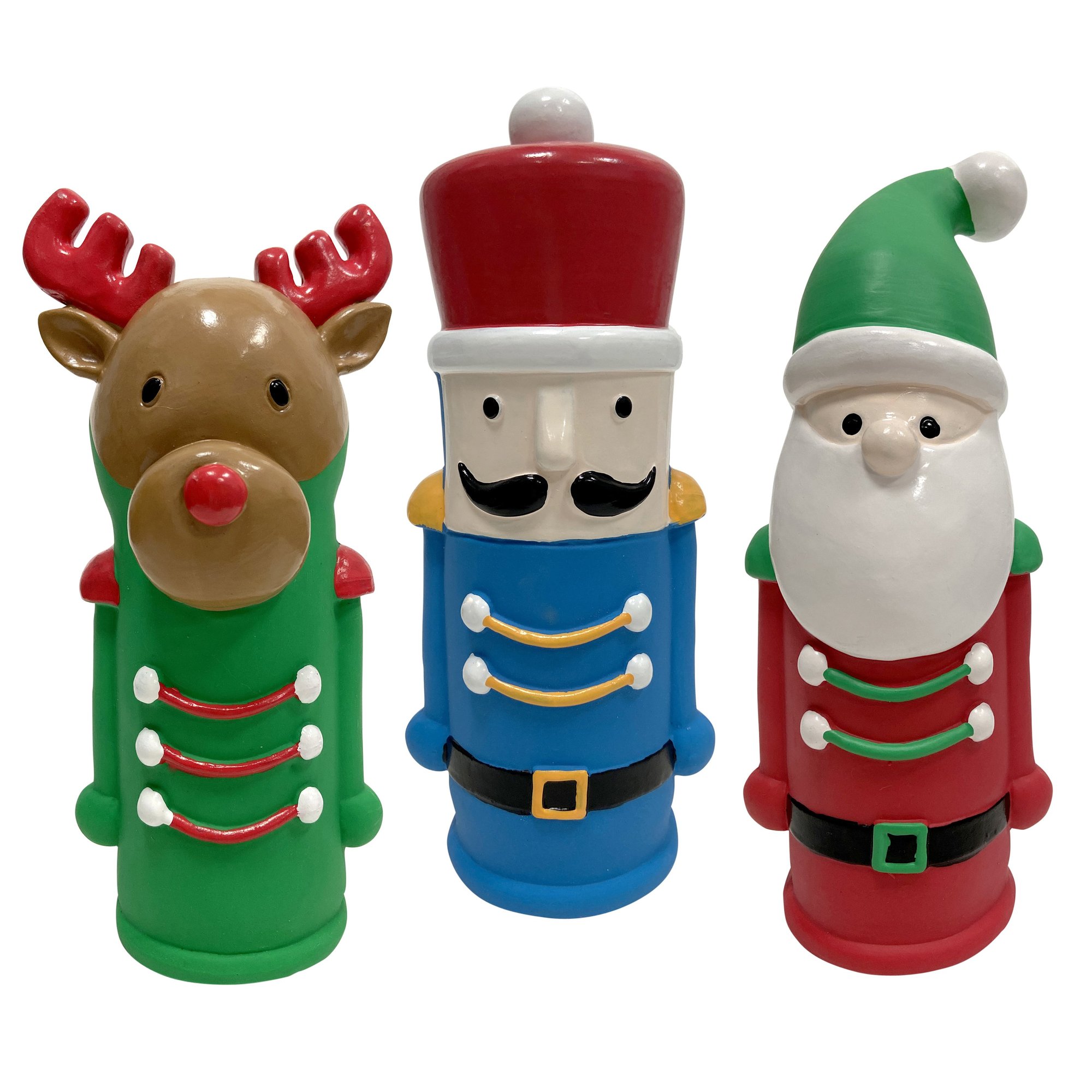 foufouBRANDS Nutcracker Cruncher Reindeer Dog Toy