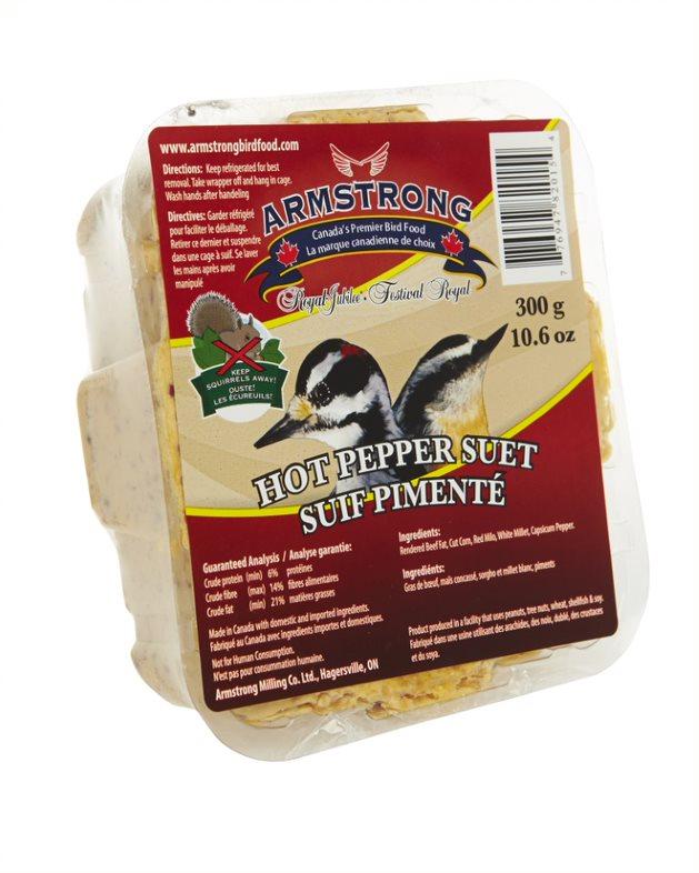 Armstrong Royal Jubilee Hot Pepper Suet Wild Bird Food, 300-gram