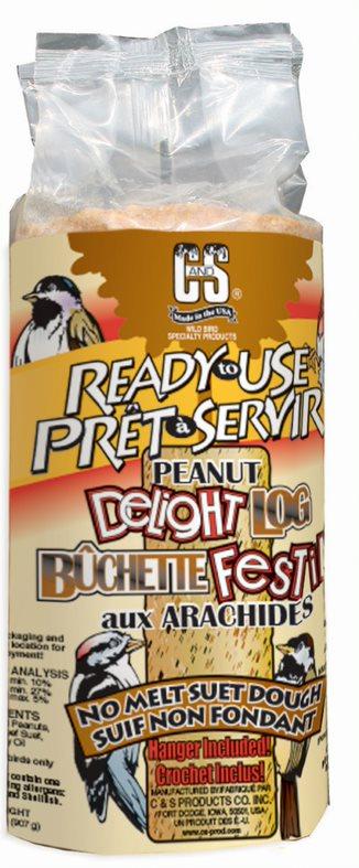 C&S Peanut Delight Log Wild Bird Food, 2-lb (Size: 2-lb)