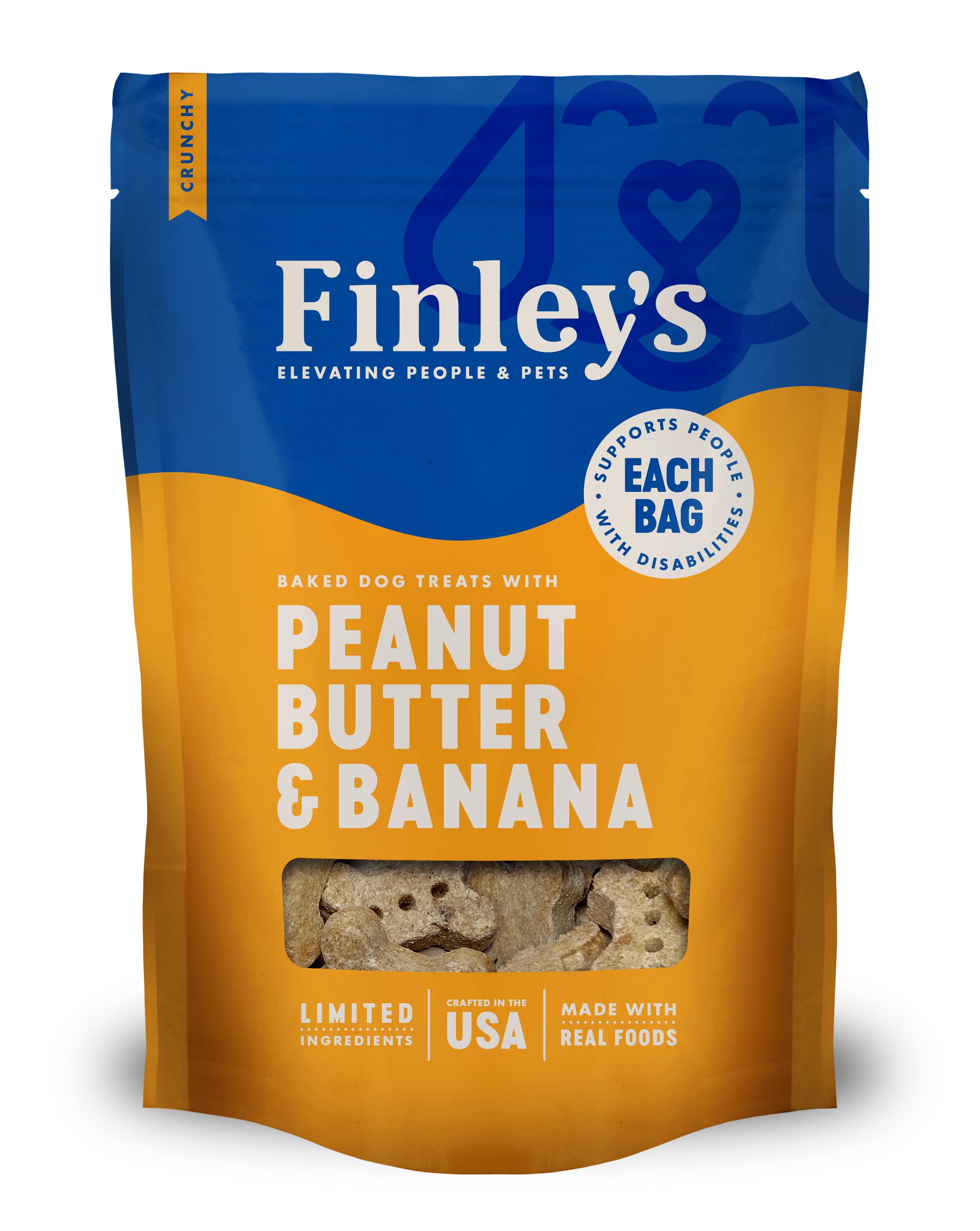 Finley's Peanut Butter & Banana Crunchy Biscuit Wheat-Free Dog Treats