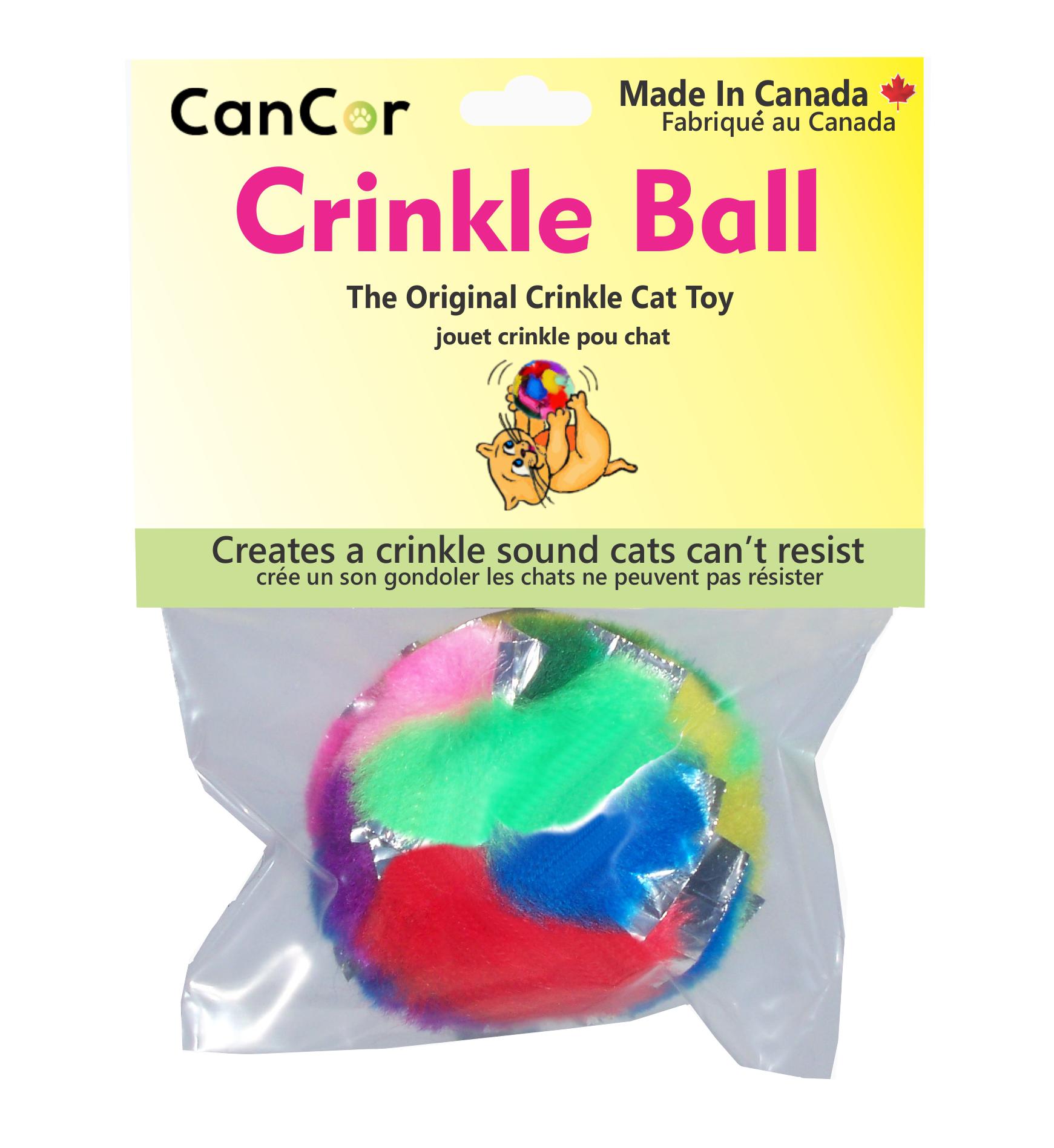 Cancor Crinkle Ball Cat Toy