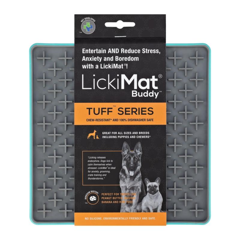 LickiMat Tuff Playdate Dog Slow Feeder Mat, Orange