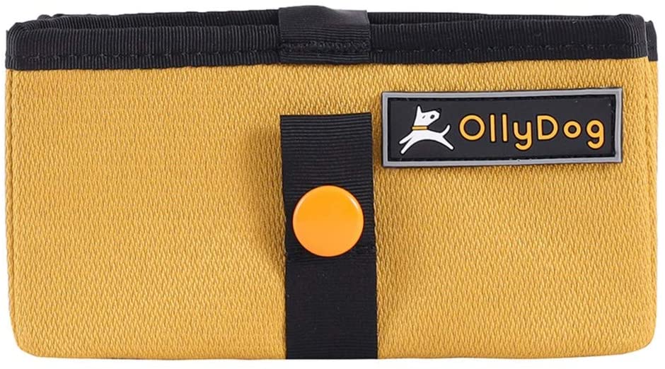 OllyDog Crumple Travel Dog Bowl, Golden Spice