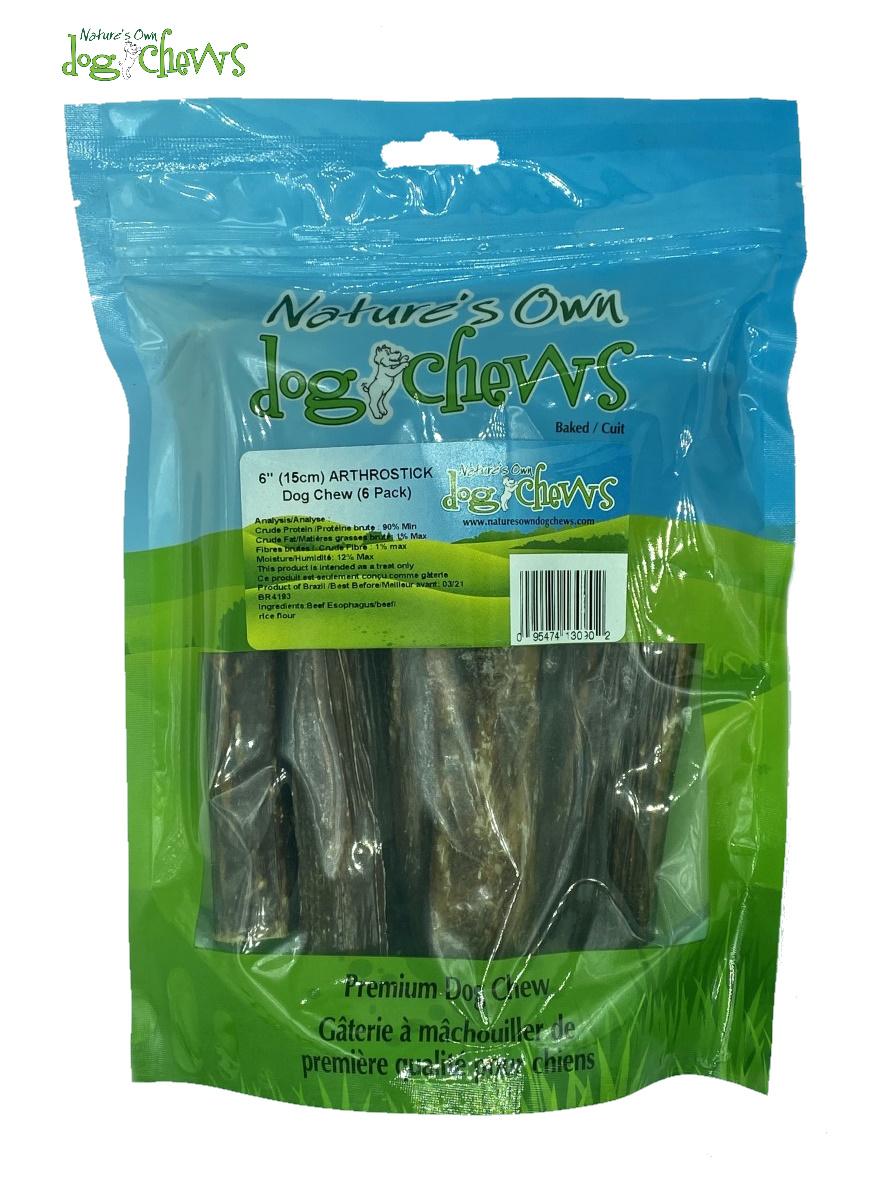 Nature's Own Dog Chews Arthrostick Dog Treats, 6-in, 6-pk