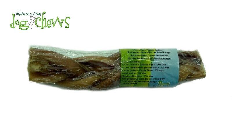 Nature's Own Dog Chews Triple Braided Angus Bully Sticks Dog Treats