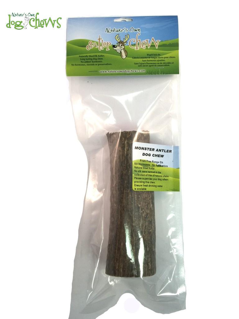 Nature's Own Dog Chews Elk Antler Dog Treats, Monster